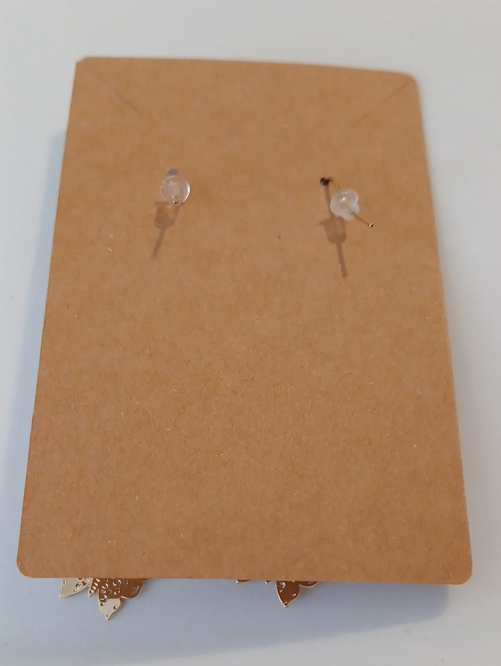 Fashion Jewelry Gold Butterfly Tiered Dangle Earrings